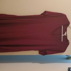Maroon dress w/pockets